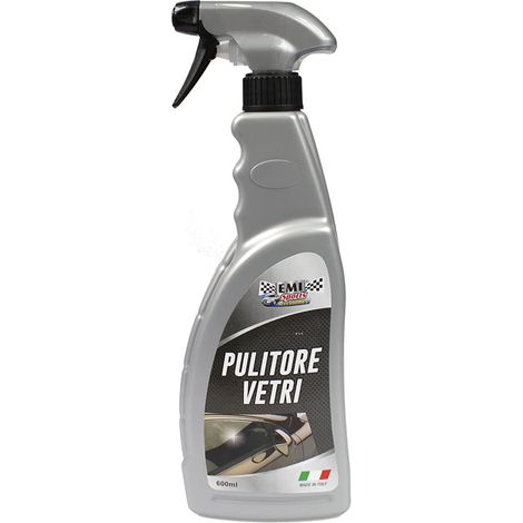 Spray detergente vetri per Auto pulitore Cristalli rimuovi Smog e Grasso 600 ML