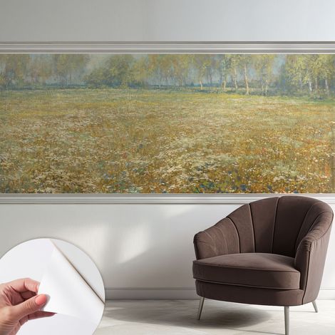Fotomurale adesivo stickers - per camera da letto - per corridoio - decorazione casa moderna Campo in fiore 250x104 cm (1/5)