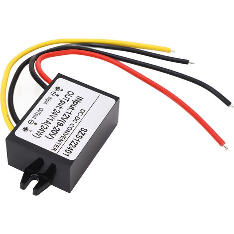 Convertisseur élévateur de tension à haut rendement, étanche IP67, entrée 9-20 V, sortie 24 V 1 A 24 W (1/5)