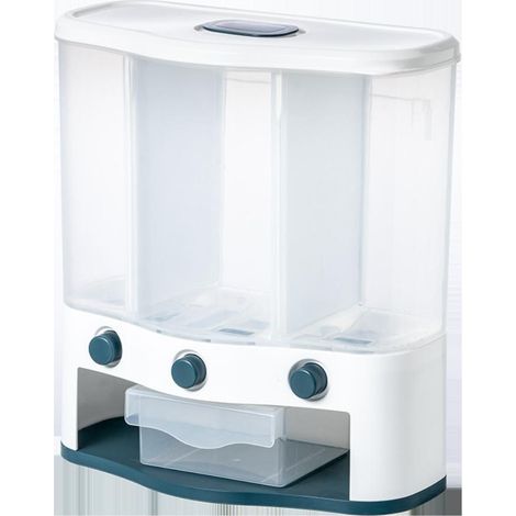 Distributeur mural pour aliments secs - Récipient de rangement à grains - Économiseur d'espace cuisine (1/5)