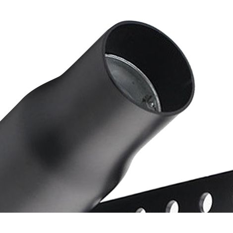 Silencieux d'échappement moto en acier inoxydable, silencieux réducteur de bruit universel pour motocycle, type A noir, pot d'échappement performant (1/5)