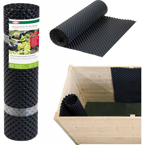 bellissa® Noppenfolie für Hochbeete Schwarz 0,8 x 6,5 m (1/5)