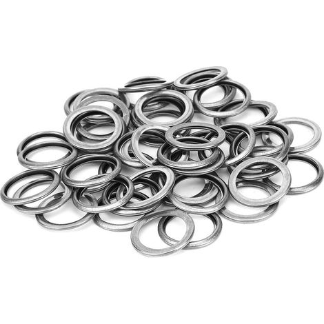 Jeffergarden 50 pièces joints de bouchon de vidange d'huile, 803916010 joints de bouchon de vidange d'huile moteur adaptés pour BRZ pour Forester pour Impreza pour Legacy pour Outback-DOU