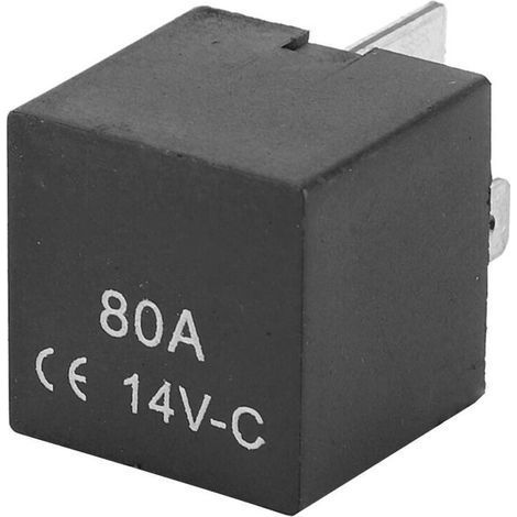 Ej.Life Prise de relais 4 broches, 12V 70A 80A Prise de voiture relais automatique 4 broches alarme véhicule véhicule alarme relais relais prise (1/4)