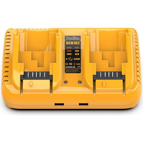 Geeignet für das Dewalt 12V/20V Lithium-Akkuladegerät für Elektrowerkzeuge, DCB102 Schnellladegerät