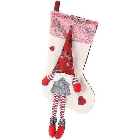 Chaussette de Noël WJTG, décoration de Noël, élément décoratif pour fête de Noël, style 2 (1/5)