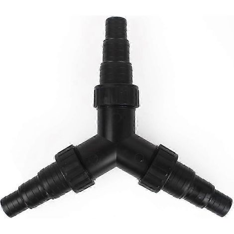 Répartiteur en Y pour pompes de bassin avec raccord Cst-02 (compatible avec les tuyaux de 25/32/38 mm) (1/5)