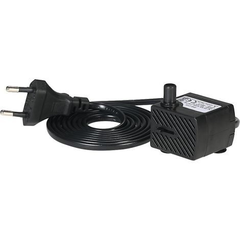Pompe submersible de 280 litres/heure et de 4 watts, compatible avec les aquariums, les fontaines de bureau et les bassins. (1/5)