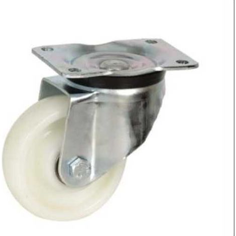 Rueda con soporte TECHNICAL aro nylon 200mm placa 75356