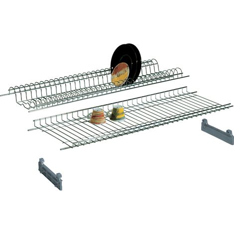 MENSOLA COLAPIATTI ACCIAIO CROM C/SUPP 76 CM- 6,0 coppie