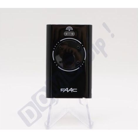 Télécommande FAAC XT4 868 MHz Noire (réf. 7870101) - 4 boutons pour portails et portes de garage - Fréquence 868,35 MHz - Télécommande sécurisée à code tournant - Compatible avec les récepteurs SLH (1/5)