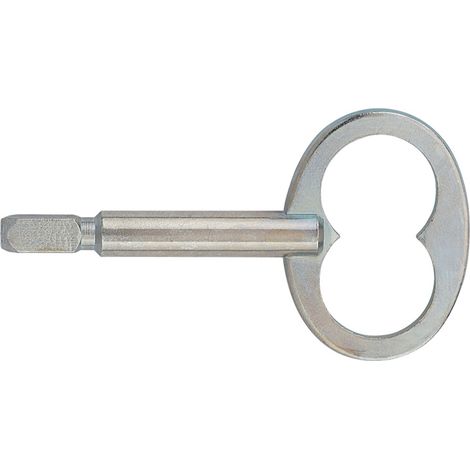 Itar – Clé mâle carrée 6mm – Longueur 80mm – Acier zingué – Vendu à l'unité – Pour espaces confinés