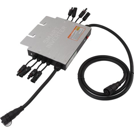 Onduleur solaire micro WiFi SG1400W à onde sinusoïdale connecté au réseau pour une maison connectée : communication sans fil avec surveillance cloud et stockage, AC120/AC230V (1/5)