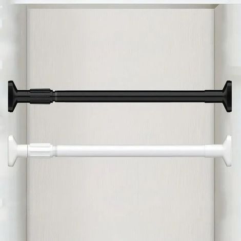 Barre de rideau de douche télescopique, sans perçage, accessoires de salle de bain, 50-80 cm