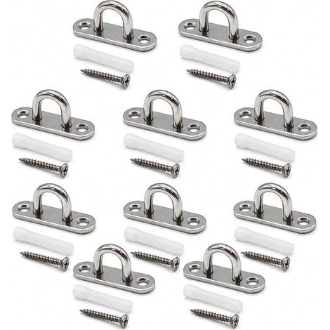 Stainless Steel M5 Bridge Plate with Eyelet and Ceiling Hook (1/5)