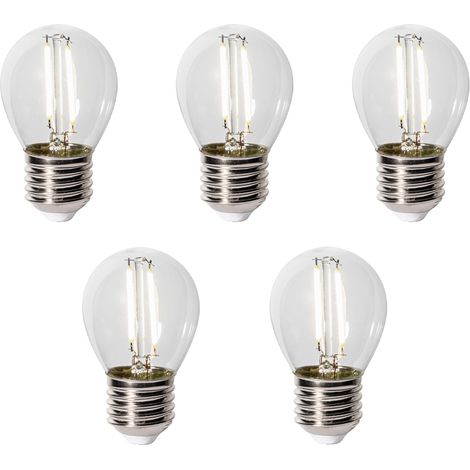 5er-Set E27 LED-Lampen P45 Dämmerungssensor 3W 250 lm 3000K