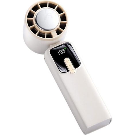 Ventilateur portable pliable, ventilateur de poche avec affichage LED, ventilateur de voyage compact, design portable, pour une expérience de rafraîchissement personnalisée. (1/5)