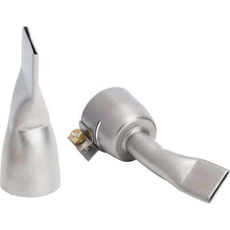 2 Pièces Buse Plate de Soudure 20mm Petit et 40mm Grand Embout pour Outil de Soudeur Acier Inoxydable