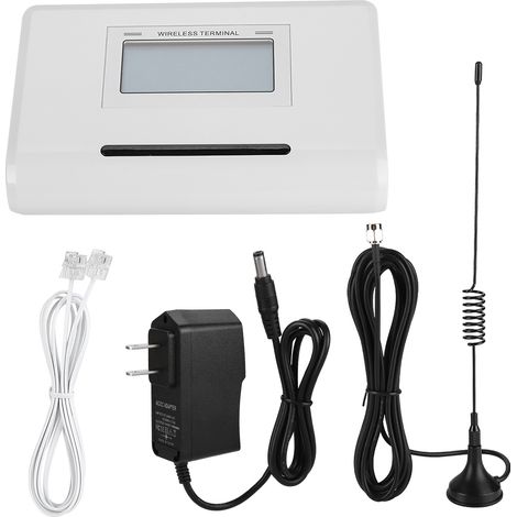 Terminal téléphonique fixe sans fil GSM avec écran LCD, connexion alarme 100-240V, prise US (1/5)