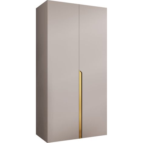 Armoire Hartford 579, Cachemire, 202x100x52cm, Portes d'armoire: Avec des charnières, Nombre d'étagères: 0 (1/5)