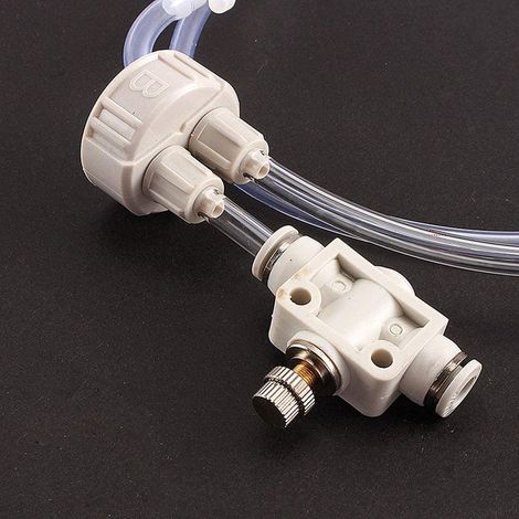 Kit de Système CO2 pour Aquarium Générateur de CO2 Bricolage DIY avec Manomètre et Valve de Réglage Précis pour Plantes Aquatiques
