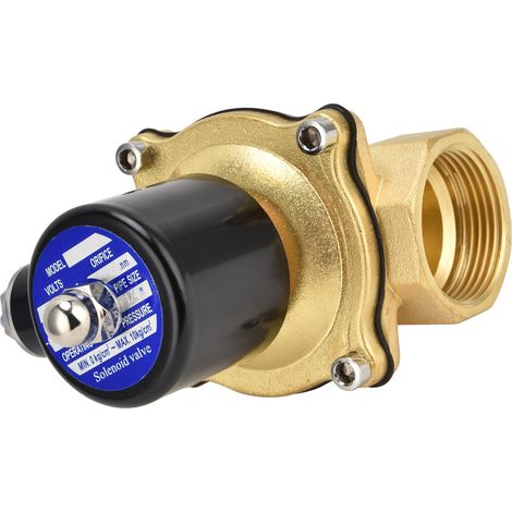 2W‑320‑32 1/4″ Magnetventil, normalerweise geschlossen, aus Messing, elektrisch, für Wasser, Luft, Öl, 12 V DC (1/5)