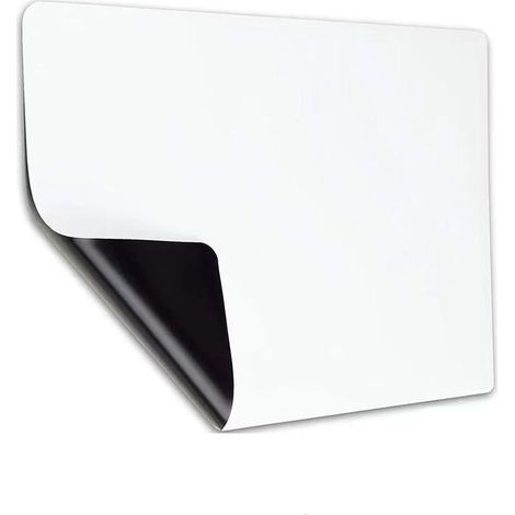 Tableau blanc magnétique effaçable 40x30 cm – Résistant aux taches – Pour planification repas et liste d'épicerie – Accessoires aimantés inclus (1/5)