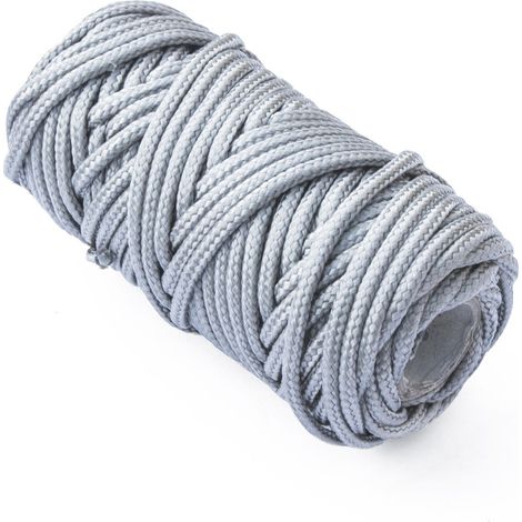 Treccia per veneziana in polipropilene Ø 3 mm. grigio 20 mt.