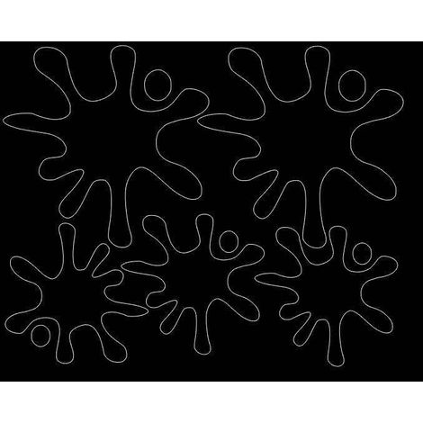 Autocollant noir brillant pour autocollants de masquage