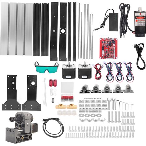 Graveuse CNC 3018 Pro 500mW, machine de découpe 3 axes avec contrôle GRBL, pour bois, acrylique et plastique, tension 110-240V UE (1/5)