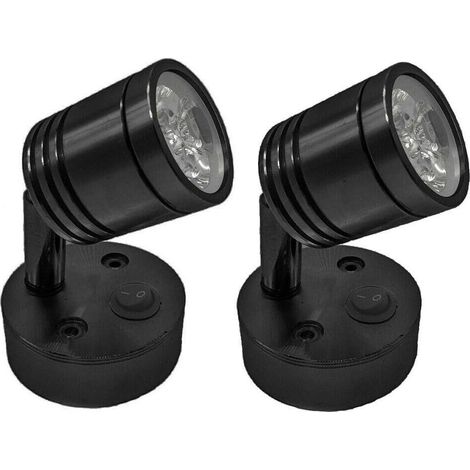 Lampe LED 12 volts pour camping-car, applique murale, lampe de lecture, éclairage intérieur pour voiture, caravane et camping-car.