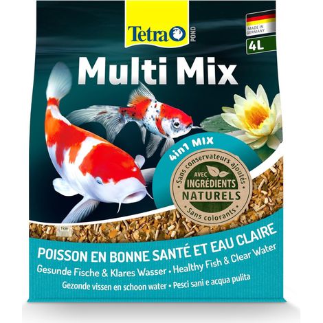 Aliment complet Multi Mix 4 litres , 760 g pour poisson d'ornement de bassin - Tetra