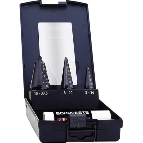 Exact 50118 Schälbohrer-Set 3teilig 3 - 14 mm, 4 - 20 mm, 16 - 30.5 mm HSS TiAIN 3-Flächenschaft 1
