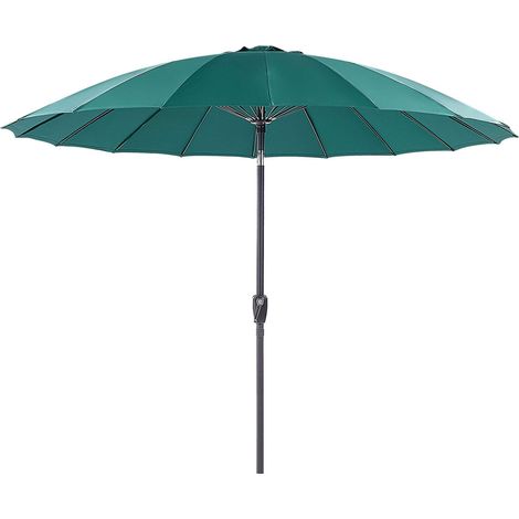 Parasol de Jardin Moderne Marché Pied en Aluminium Vert Emeraude Baia