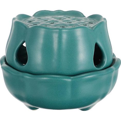 1 brûleur d'encens décoratif en forme de lotus créatif