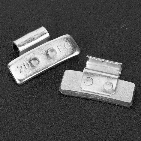 50 poids d'équilibrage de roue de type P de 20 g / 0,71 oz, à clipser, pour roues en acier (1/5)