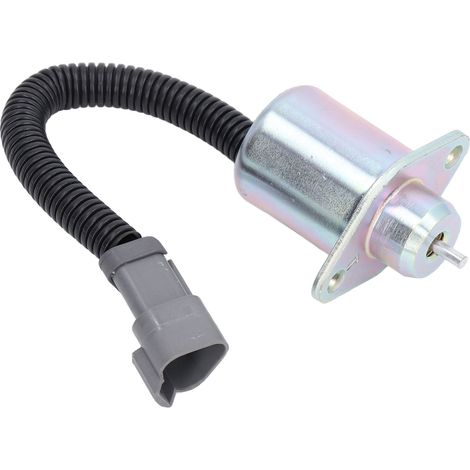 Ortviai Électrovanne d'arrêt carburant 2848A278 pour moteurs Perkins CAT 216/226/236/246 et UB704 – 12 V, fer + ABS