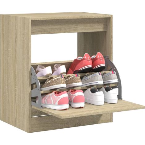 Schuhschrank Sonoma-Eiche 60x42x69 cm Holzwerkstoff