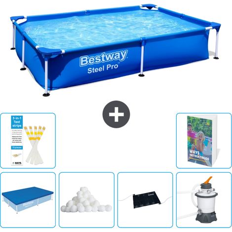 Bestway Steel Pro Rechteckig - 221x150x43 cm - 7-teilig S12 (1/5)