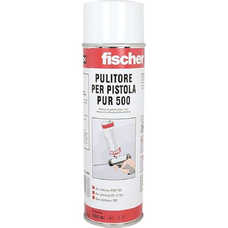Pulitore spray "PUR500" per schiuma poliuretanica 500 ml -12 Pezzi