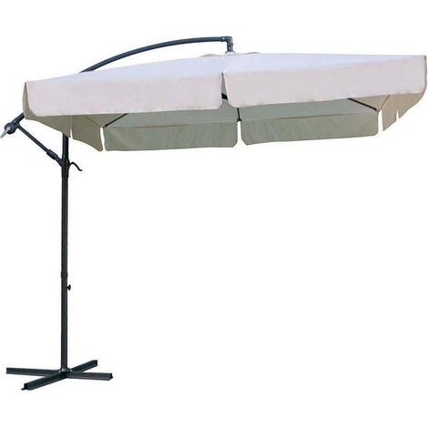 Ombrellone quadrato gazebo giardino ecru 2,5x2,5 mod. Almeria (1/3)