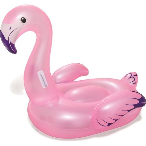 41122 Cabalgable inflable gigante forma de Flamenco BESTWAY 127 x 127 cm