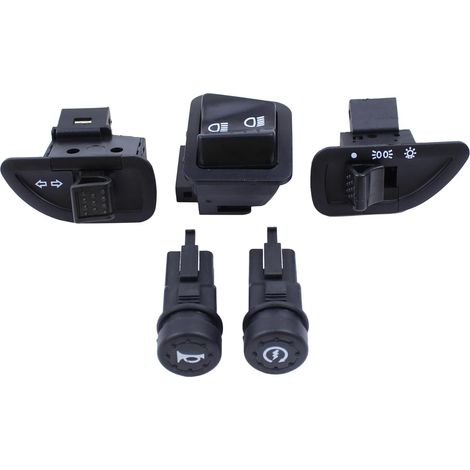 Lichtschalter, Blinkerschalter, Hupenknopf, Anlasserschalter für Aprilia Sportcity, Scarabeo, Derbi Boulevard, Gilera Runner, Stalker, Piaggio Carnaby, Fly 50, 2T, Hexagon 125, Liberty MP3, NRG Skippe (1/5)