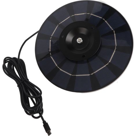 5-W-Akkuladegerät mit Solarpanel, Netzteil mit 3 m Kabel für den Außenbereich (1/5)