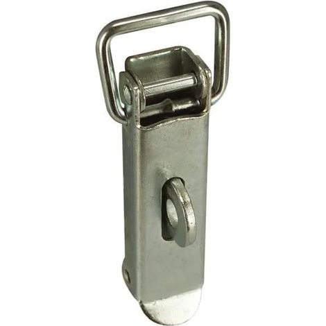 Cerradura con soporte para candado, suministrada con gancho, H88x1,24mm, acero galvanizado.