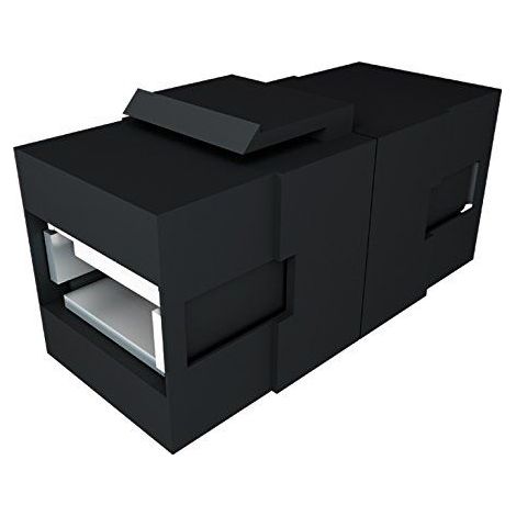 BACHMANN USB A/A 3.0 Keystone Modul schwarz, 917.120