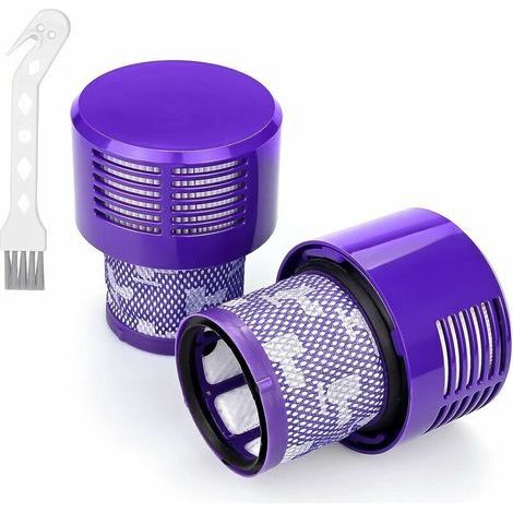 Lot de 2 filtres lavables pour aspirateur sans fil Dyson V10 SV12, compatibles avec les modèles V10 Cyclone Animal Absolute Total Clean, remplaçant DY-969082-01. (1/4)