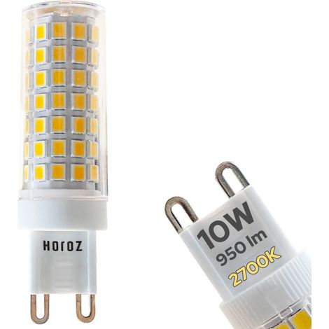 Ampoule LED G9 10W 950lm 2700K HOROZ PETA capsule LED blanc chaud 230V (1/4)