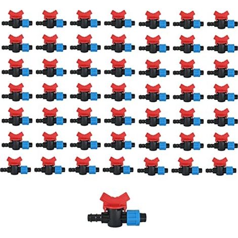 VALVULA DE PASO CINTA GOTEO 12MM A TUBO GOTEO 16MM PACK DE 50 UNIDADES  LA VALVULA DE PASO UTILIZADA PARA CONECTAR UN TUBO DE GOTEO 16MM Y UNATOMA DE DERIVACION DE12MMESTA HECHA DE PLASTICO DE