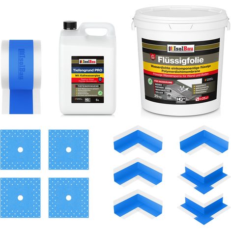 Kit de joint 411B Liquid Foil 25 kg TF PRO 5 L Ruban adhésif 20 m 4 x Coins 4 x Manchons (1/5)